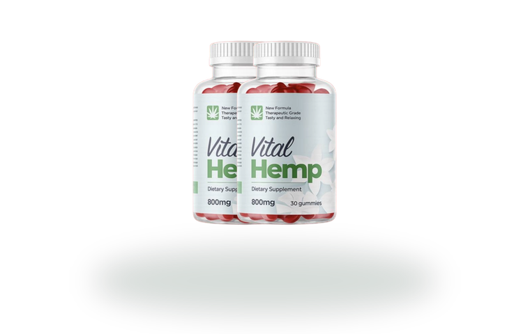 Two bottle Vital Hemp Gummies package