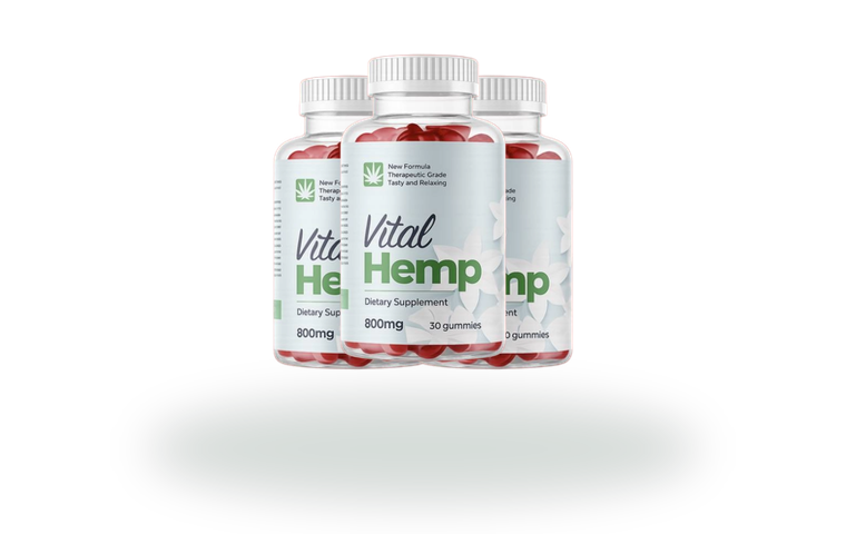 Vital Hemp Gummies three bottle
